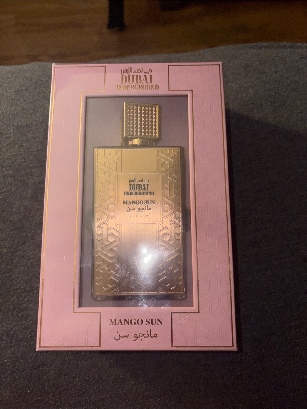 Underground Gold Bottle in Pink Presentation